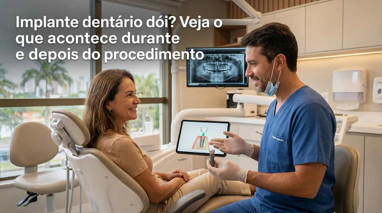 implante dentário dói - explicação sobre dor e recuperação após implante